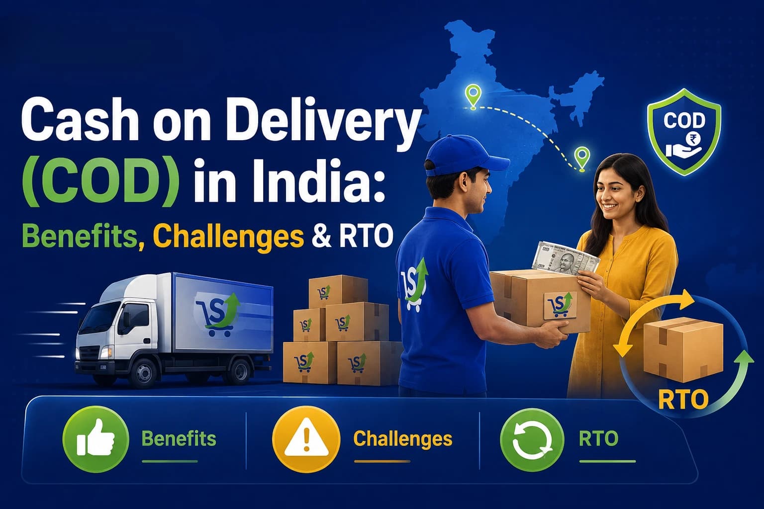 Cash on delivery COD in india - Benefits, Challenges and RTO