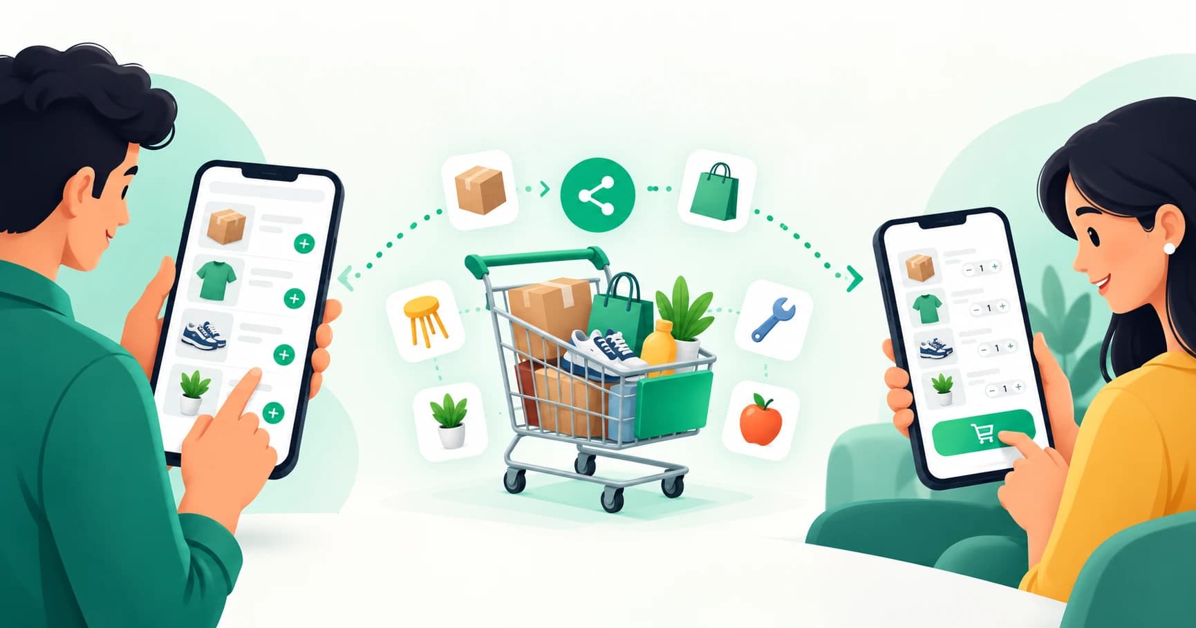 Connected Shopping Cart Checkout